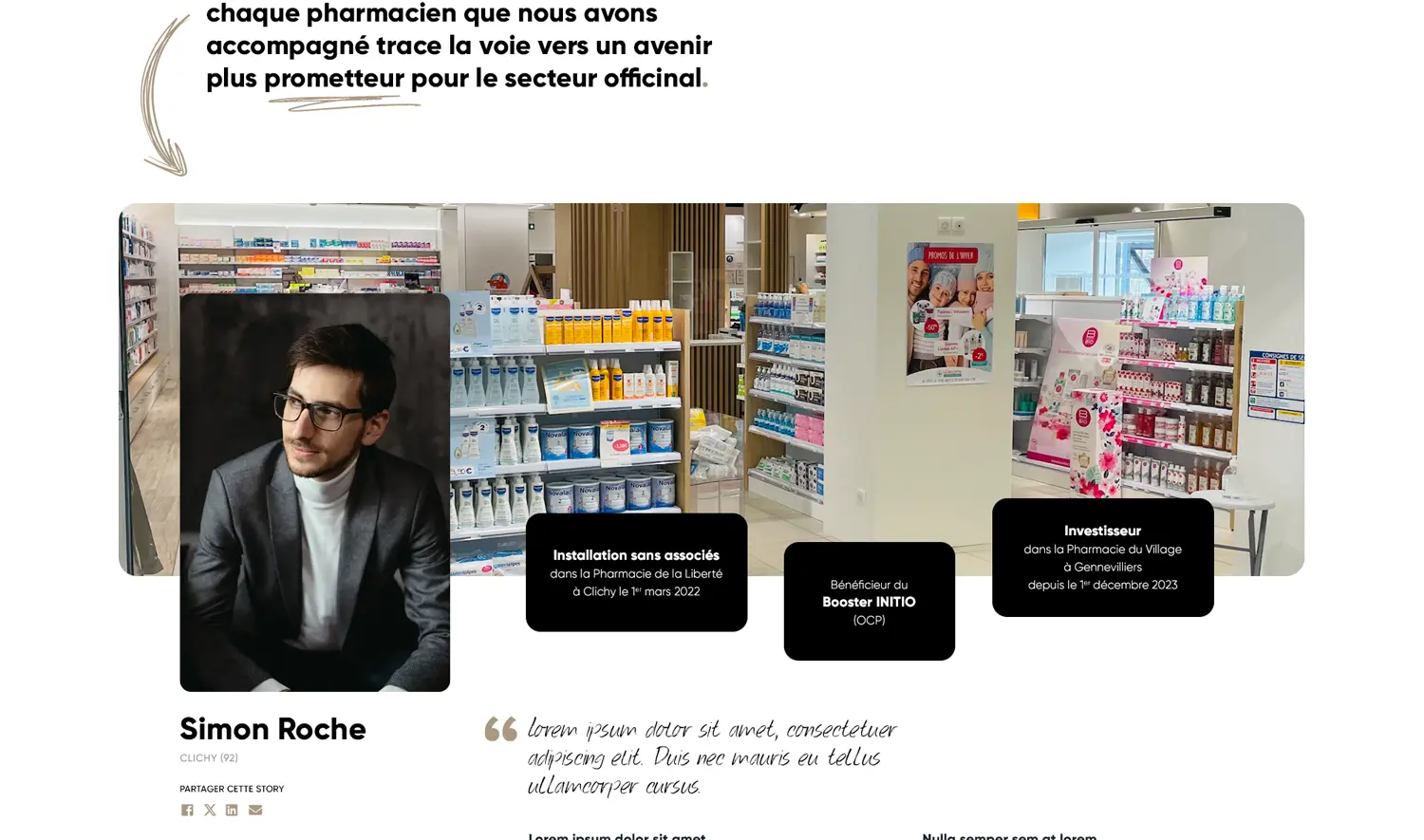 Création de site internet : we are pharma